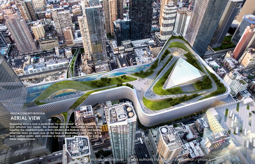 Proposed new Port Authority Bus Terminal by Archilier Architecture Consortium.